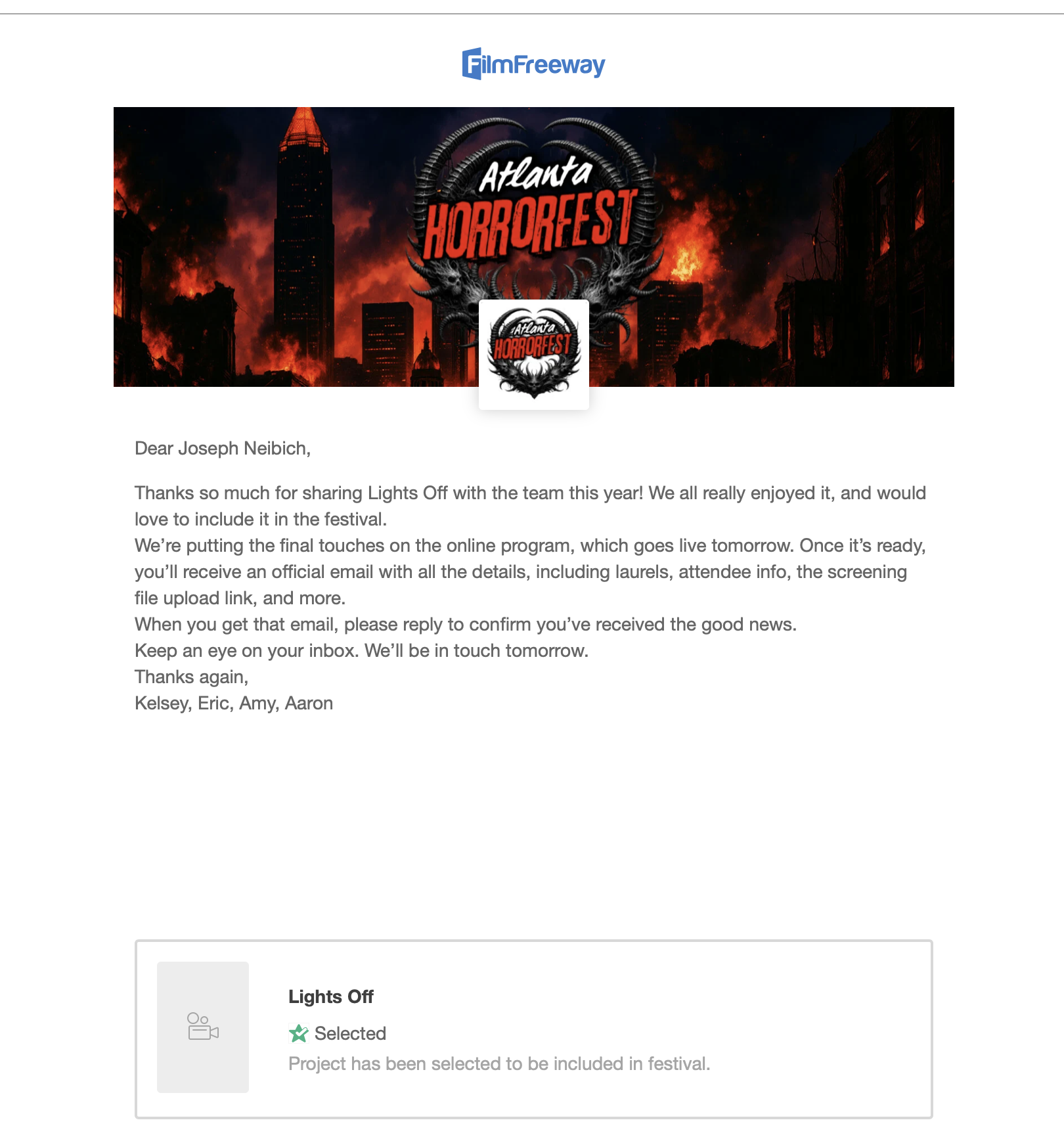 Atlanta Horor Joseph Neibich